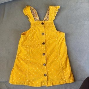 Yellow corduroy Gap Easter dress